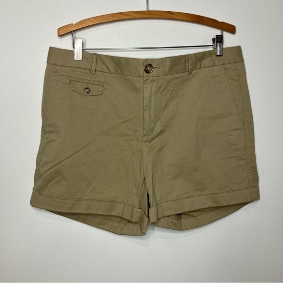 Banana Republic City Chino cuffed shorts size 12 - Picture 2 of 7